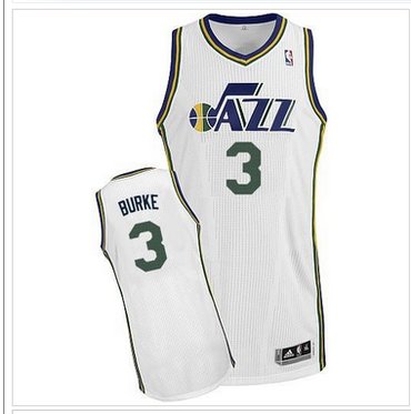 Revolution 30 Utah Jazz #3 Trey Burke White Stitched NBA Jersey