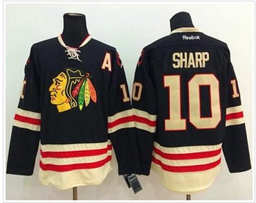 Chicago Blackhawks #10 Patrick Sharp Black 2015 Winter Classic Stitched NHL Jersey