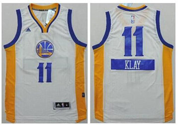 Golden State Warriors #11 Klay Thompson White 2014-15 Christmas Day Stitched NBA Jersey