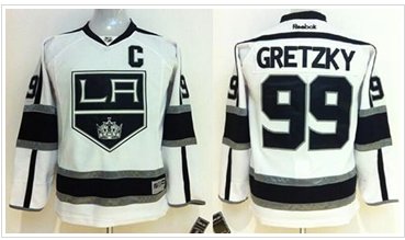 Youth NHL Kings #99 Wayne Gretzky White Road Stitched Jersey Youth NHL Kings #99 Wayne Gretzky White Road Stitched Jersey