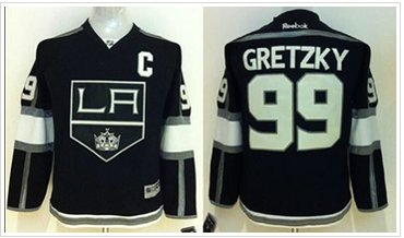 Youth NHL Kings #99 Wayne Gretzky Black Home Stitched Jersey Youth NHL Kings #99 Wayne Gretzky Black Home Stitched Jersey