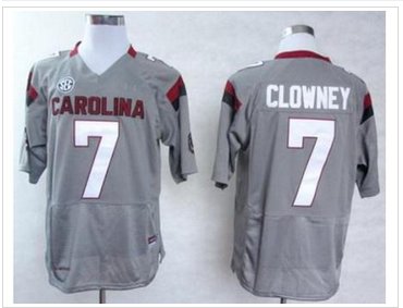 South Carolina Gamecocks 7 Jadeveon Clowney Grey College Football NCAA Jerseys