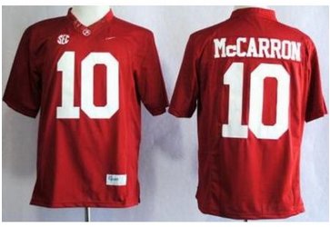 Alabama Crimson Tide 10 A.J McCarron Red Limited NCAA Jerseys