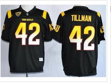 Arizona State Sun Devis (ASU) 42 Pat Tillman Black NCAA Jerseys