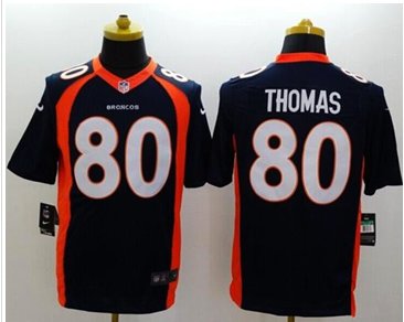 NEW Denver Broncos #80 Julius Thomas Navy Blue Alternate NFL New Limited Jersey
