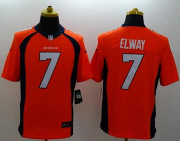 NEW Denver Broncos #7 John Elway Orange Team Color NFL New Limited Jersey NEW Denver Broncos #7 John Elway Orange Team Color NFL New Limited Jersey