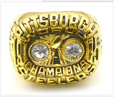 NFL Pittsburgh Steelers World Champions Gold Ring_4