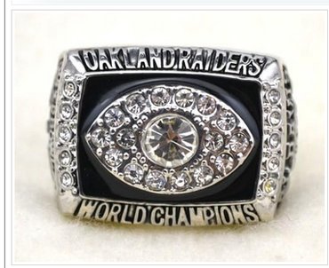 NFL Oakland Raiders World Champions Silver Ring_1