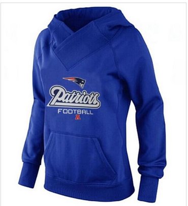 Women's New England Patriots Big & Tall Critical Victory Pullover Hoodie Blue