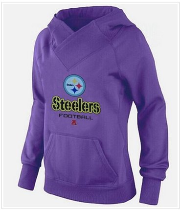 Women's Pittsburgh Steelers Big & Tall Critical Victory Pullover Hoodie purple