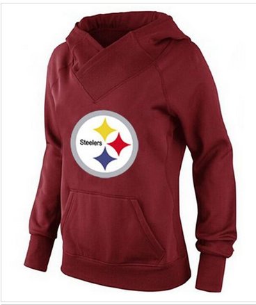 Women's Pittsburgh Steelers Logo Hoodie Red Women's Pittsburgh Steelers Logo Hoodie Red