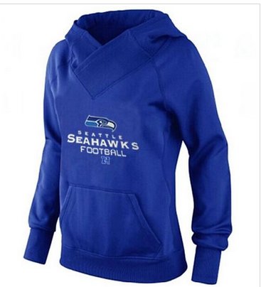 Women's Seattle Seahawks Big & Tall Critical Victory Pullover Hoodie Blue