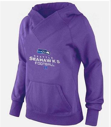 Women's Seattle Seahawks Big & Tall Critical Victory Pullover Hoodie purple