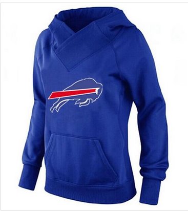 Women's Buffalo Bills Logo Pullover Hoodie Blue