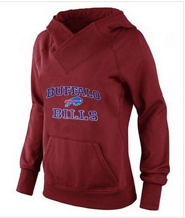 Women's Buffalo Bills Heart & Soul Pullover Hoodie Red