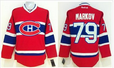 Montreal Canadiens #79 Andrei Markov Red New CH Stitched NHL Jersey