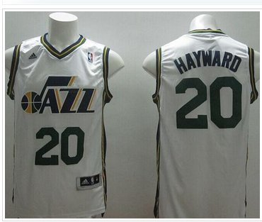 Revolution 30 Utah Jazz #20 Gordon Hayward White Stitched NBA Jersey