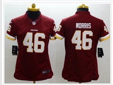 Women's NEW Redskins #46 Alfred Morris Burgundy Red Team Color NFL Limited Jersey