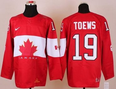 Team Canada 2014 Olympic #19 Jonathan Toews Red Stitched NHL Jerseys