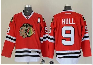 Chicago Blackhawks #9 Bobby Hull Red Stitched NHL Jersey Chicago Blackhawks #9 Bobby Hull Red Stitched NHL Jersey