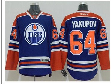 Edmonton Oilers #64 Nail Yakupov Light Blue Stitched NHL Jersey Edmonton Oilers #64 Nail Yakupov Light Blue Stitched NHL Jersey