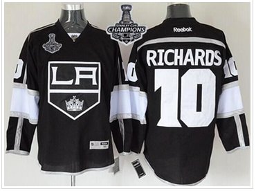 Kings #10 Mike Richards Black Home 2014 Stanley Cup Champions Stitched NHL Jersey Kings #10 Mike Richards Black Home 2014 Stanley Cup Champions Stitched NHL Jersey