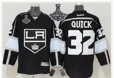 Kings #32 Jonathan Quick Black Home 2014 Stanley Cup Champions Stitched NHL Jersey Kings #32 Jonathan Quick Black Home 2014 Stanley Cup Champions Stitched NHL Jersey