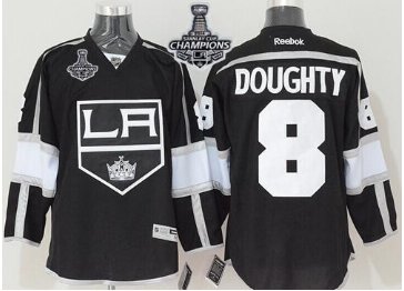 Kings #8 Drew Doughty Black Home 2014 Stanley Cup Champions Stitched NHL jersey Kings #8 Drew Doughty Black Home 2014 Stanley Cup Champions Stitched NHL jersey