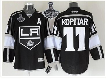 Kings #11 Anze Kopitar Black Home 2014 Stanley Cup Champions Stitched NHL jersey Kings #11 Anze Kopitar Black Home 2014 Stanley Cup Champions Stitched NHL jersey
