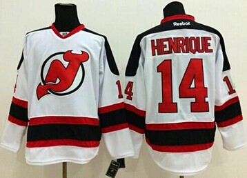 New Jersey Devils #14 Adam Henrique White Stitched NHL Jersey