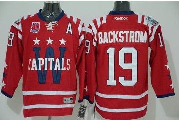 Washington Capitals #19 Nicklas Backstrom 2015 Winter Classic Red 40th Anniversary Stitched NHL Jersey Washington Capitals #19 Nicklas Backstrom 2015 Winter Classic Red 40th Anniversary Stitched NHL Jersey