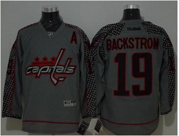 Washington Capitals #19 Nicklas Backstrom Charcoal Cross Check Fashion Stitched NHL Jersey Washington Capitals #19 Nicklas Backstrom Charcoal Cross Check Fashion Stitched NHL Jersey