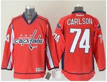 Washington Capitals #74 John Carlson Red Stitched NHL Jersey Washington Capitals #74 John Carlson Red Stitched NHL Jersey