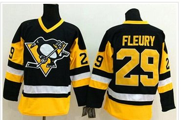 Pittsburgh Penguins #29 Andre Fleury Black Alternate Stitched NHL Jersey Pittsburgh Penguins #29 Andre Fleury Black Alternate Stitched NHL Jersey