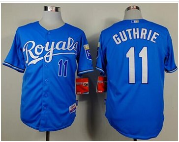 Kansas City Royals #11 Jeremy Guthrie Light Blue Alternate Cool Base Baseball Jersey
