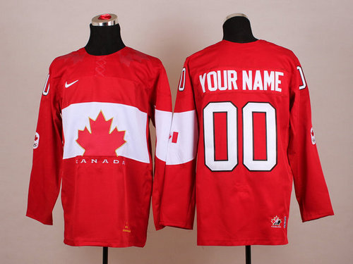 Team Canada 2014 Olympic Red Stitched Customized NHL Jerseys