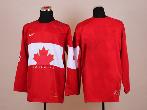 Team Canada 2014 Olympic Blank Red Stitched NHL Jersey