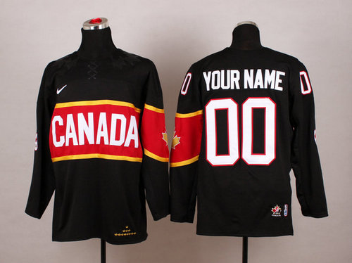 Team Canada 2014 Olympic Black Stitched Customized NHL Jerseys