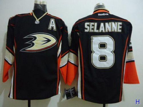 Anaheim Ducks #8 Teemu Selanne Black Third Stitched NHL Jersey Anaheim Ducks #8 Teemu Selanne Black Third Stitched NHL Jersey