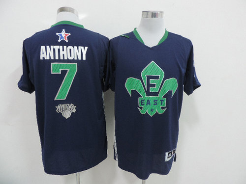 New York Knicks 7 Carmelo Anthony All-Star 2014 Eastern Blue Jerseys
