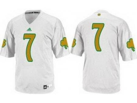 Notre Dame Fighting Irish 7 Stephon Tuitt White Techfit College Football NCAA Jerseys