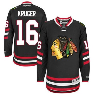 Chicago Blackhawks #16 Marcus Kruger Black 2014 Stadium Series Hockey NHL Jersey Chicago Blackhawks #16 Marcus Kruger Black 2014 Stadium Series Hockey NHL Jersey