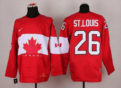 2014 Olympic Team Canada #26 Martin St.Louis Red Hockey NHL Jersey 2014 Olympic Team Canada #26 Martin St.Louis Red Hockey NHL Jersey