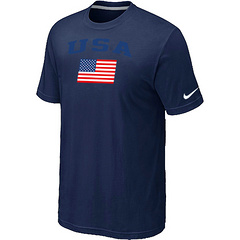 USA Olympics USA Flag Collection Locker Room T-Shirt D.Blue