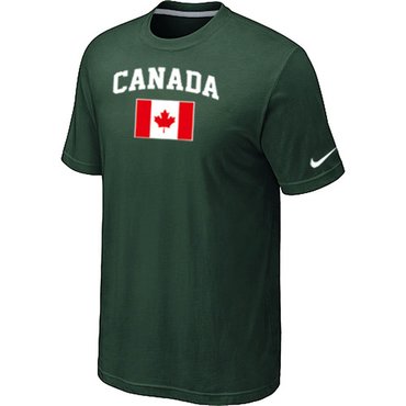 New 2014 Olympics Canada Flag Collection Locker Room T-Shirt D.Green
