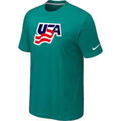 New USA Graphic Legend Performance Collection Locker Room T-Shirt Green