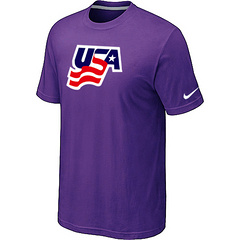 New USA Graphic Legend Performance Collection Locker Room T-Shirt Purple
