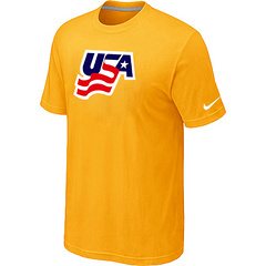 New USA Graphic Legend Performance Collection Locker Room T-Shirt Yellow