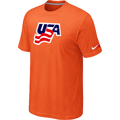 New USA Graphic Legend Performance Collection Locker Room T-Shirt Orange