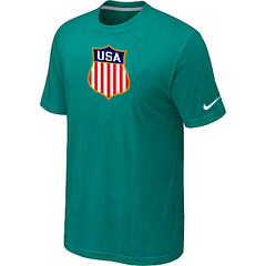 New Team USA Hockey Winter Olympics KO Collection Locker Room T-Shirt Green